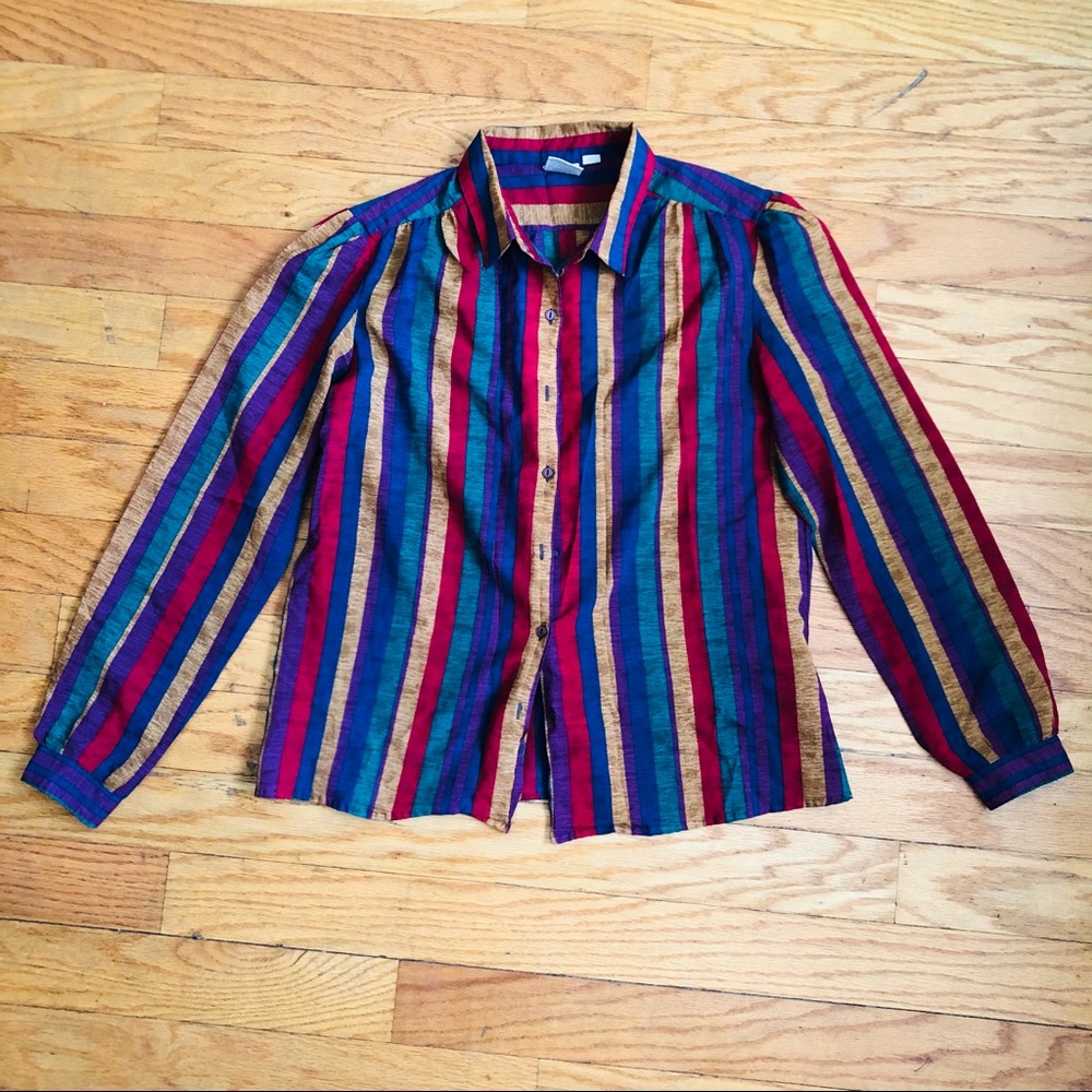 Vintage Rainbow Blouse